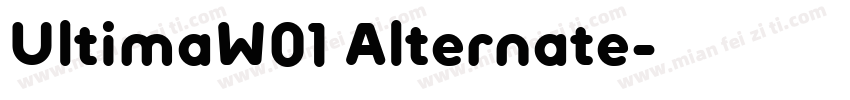 UltimaW01 Alternate字体转换
